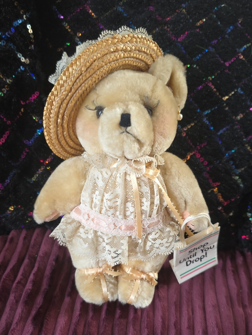 Shop Until You Drop Vintage Teddy Bear